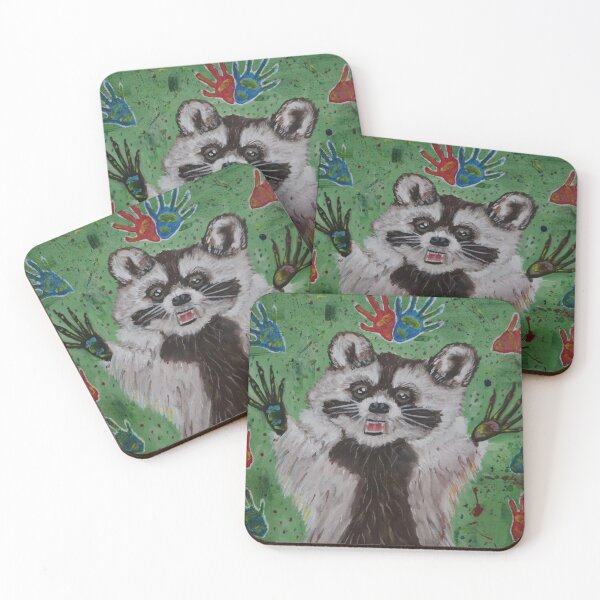Item preview, Artista mapache feliz designed and sold by IgorAndMore.