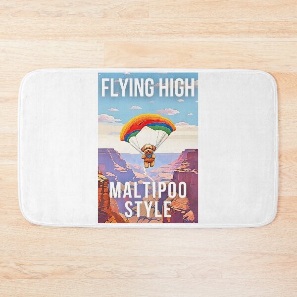 Item preview, Flying High Maltipoo Style: Adorable Maltipoo Skydiving Over the Grand Canyon designed and sold by Fredster1966.