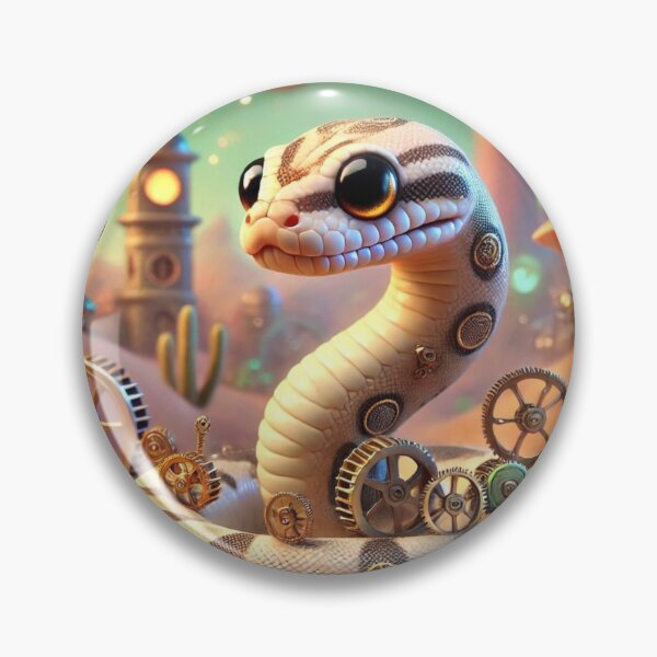 Artikelvorschau, Steampunk-Wüstengeist-Königspython entworfen und verkauft von Sillytoe.