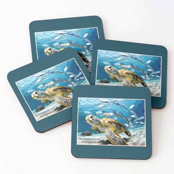 Artikelvorschau, Great Barrier Coral Reef Vintage Werbung Queensland Australien Reisedruck entworfen und verkauft von posterbobs.