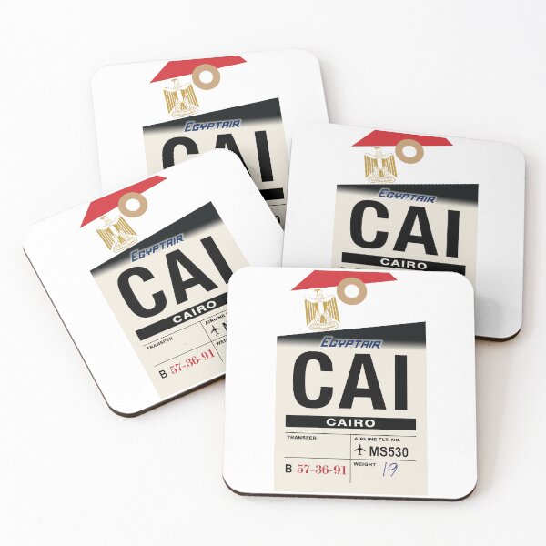 Item preview, Cairo (CAI) Egypt Airline Luggage Tag designed and sold by travelwitheric.