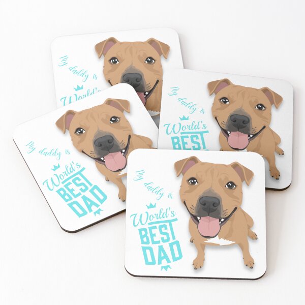 Item preview, World's Best Dad | Dog | lover | Pitbull designed and sold by KanjiENA.