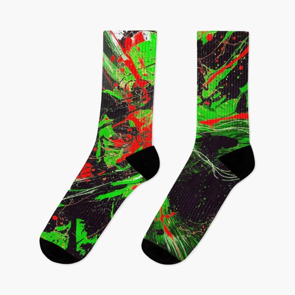 Item preview, Abstract Explosion - Green, Red designed and sold by Exodoi.