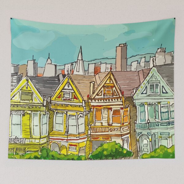 Item preview, Painted Ladies in San Francisco designed and sold by welshdesigns.