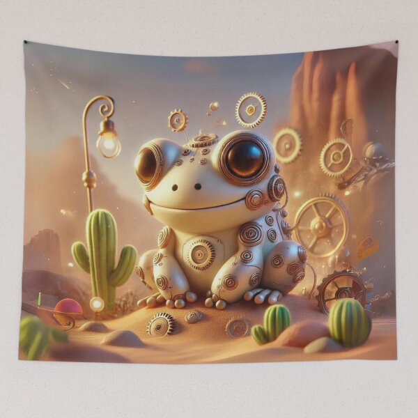 Item preview, Steampunk Desert Rain Frog designed and sold by Sillytoe.