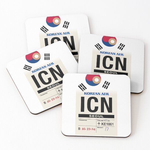 Item preview, Seoul (ICN) South Korea Airline Luggage Tag designed and sold by travelwitheric.