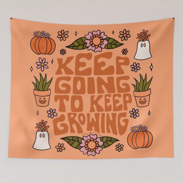 Item preview, Keep Going to Keep Growing designed and sold by doodlebymeg.