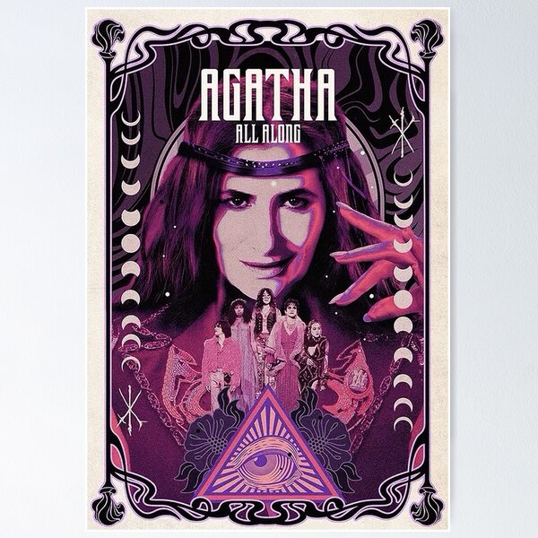 Item preview, Agatha All Along - Ballad of the Witches road poster designed and sold by 987y.