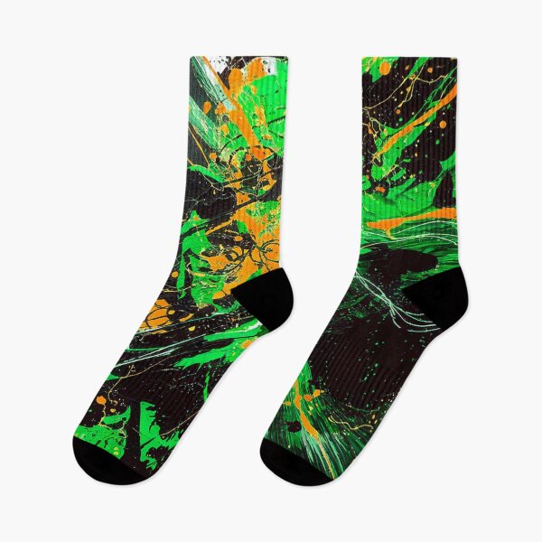 Item preview, Abstract Explosion - Green, Orange designed and sold by Exodoi.