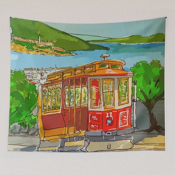 Item preview, Cute Street cars in San Francisco California designed and sold by welshdesigns.