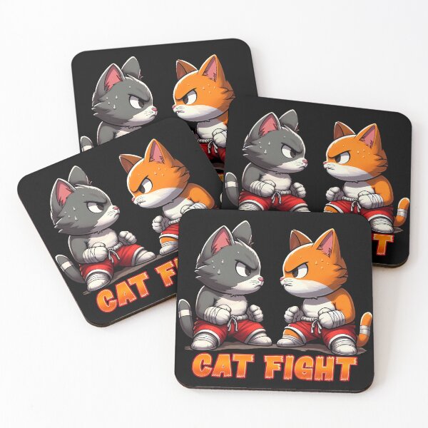 Item preview, It's a Cat Fight designed and sold by Frog Level Treasures.