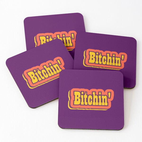 Item preview, Bitchin’ Retro Typography, Colorful 80s Slang Word designed and sold by ArtNoveltee.