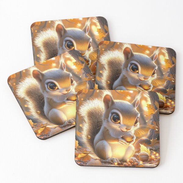 Item preview, Red squirrel, Orange Leaves designed and sold by silp159.