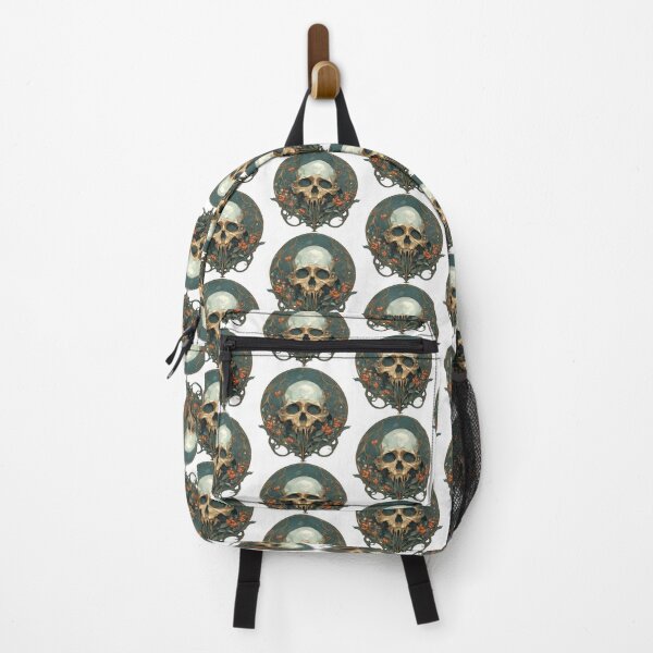Item preview, Art nouveau skull designed and sold by MendaciousMina.