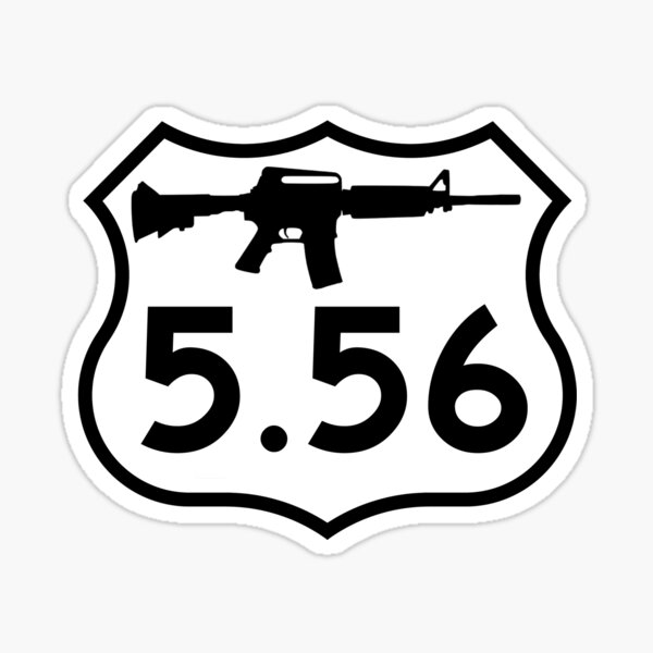 Vista previa del artículo con la obra «Escudo de carretera de EE. UU. 5,56», diseñado y vendido por WalmartWade96.