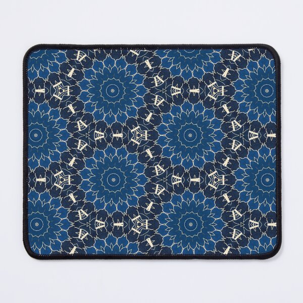 Item preview, Navy Blue Flower Mandala Patterns designed and sold by violet-hope.