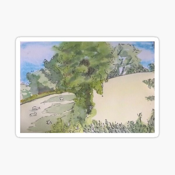 Fields, Cilmeri Sticker