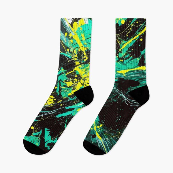 Item preview, Abstract Explosion - Green, Yellow designed and sold by Exodoi.