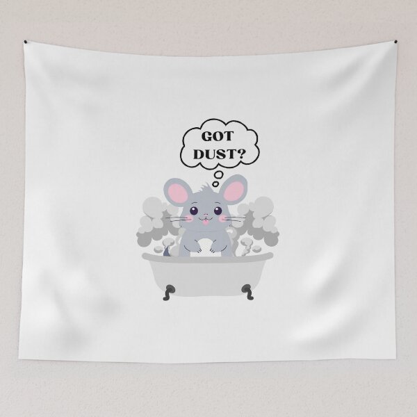 Item preview, Chinchilla in Bathtub asking, "Got Dust?" designed and sold by vwagenet.