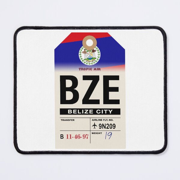 Item preview, Belize City (BZE) Belize Airline Luggage Tag designed and sold by travelwitheric.