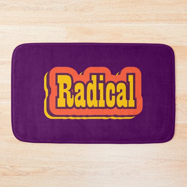 Item preview, Radical Retro Typography, Colorful 80s Slang Word designed and sold by ArtNoveltee.