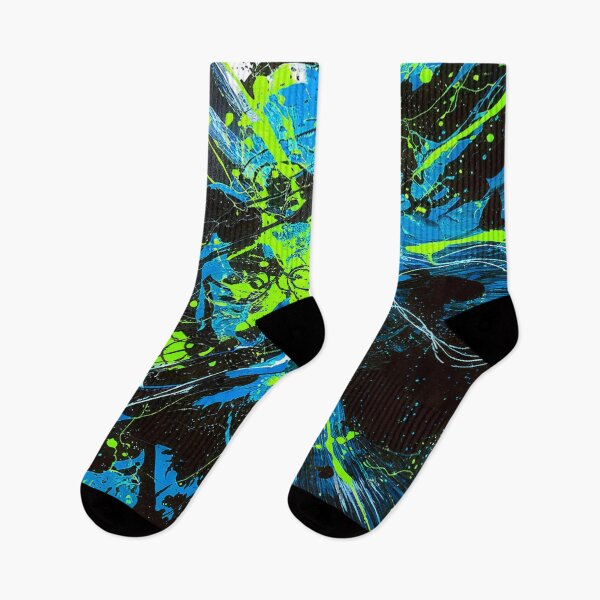 Item preview, Abstract Explosion - Blue, Green designed and sold by Exodoi.