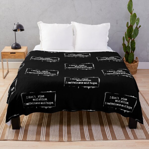 Item preview, I don't rise and shine. I caffeinate and hope. V2 * Funny sarcastic  designed and sold by Kraftees.