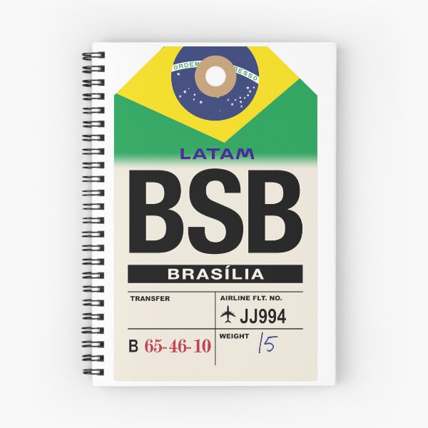Item preview, Brasília (BSB) Brazil Airline Luggage Tag designed and sold by travelwitheric.