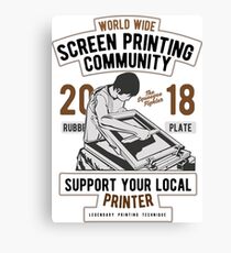 Screen Printing Community Canvas Print