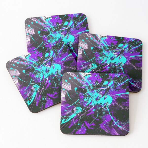 Item preview, Abstract Explosion - Purple, Light Blue designed and sold by Exodoi.