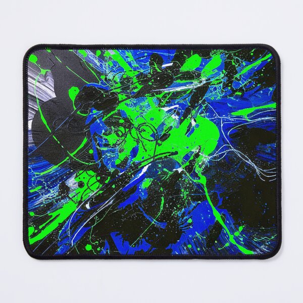 Item preview, Abstract Explosion - Navy Blue, Green designed and sold by Exodoi.