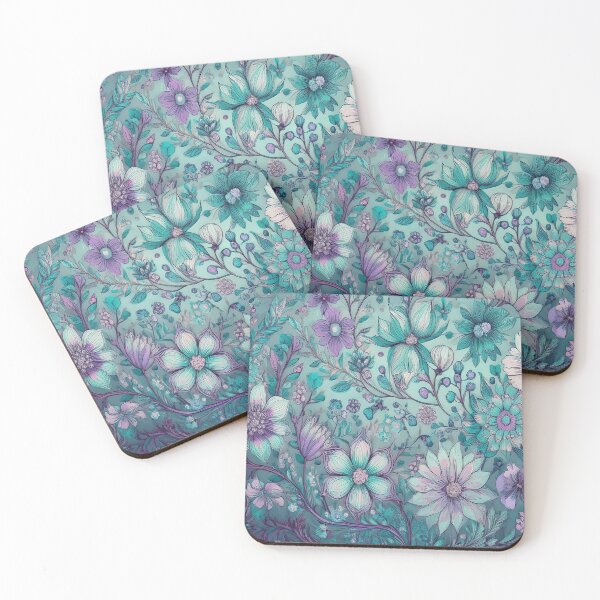 Item preview, Retro Hippie: Blue Flower Child Garden designed and sold by J Marielle Designs.