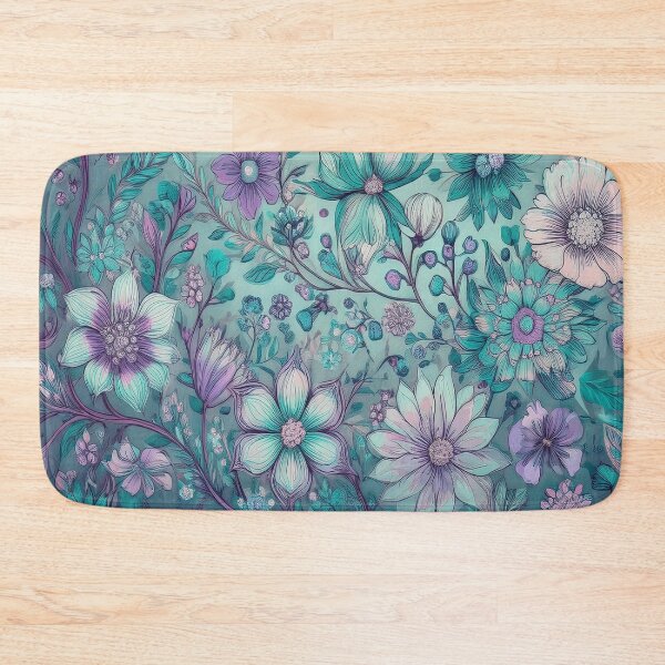 Item preview, Retro Hippie: Blue Flower Child Garden designed and sold by J Marielle Designs.