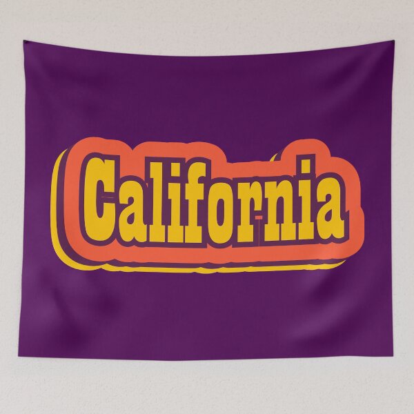 Item preview, California Retro Typography designed and sold by ArtNoveltee.