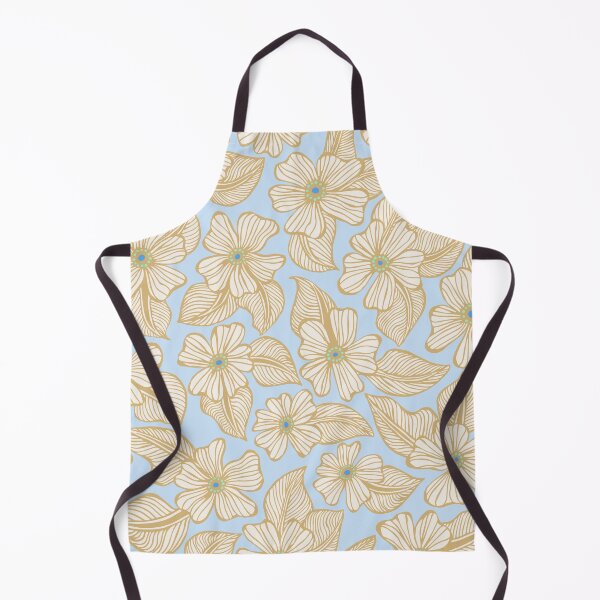 Item preview, Pale Blue Hand Drawn Tropical Floral Pattern designed and sold by schorrnuff.
