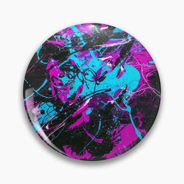 Aperçu de l'œuvre Explosion abstraite - Rose, bleu clair créée et vendue par Exodoi.