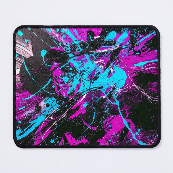 Aperçu de l'œuvre Explosion abstraite - Rose, bleu clair créée et vendue par Exodoi.