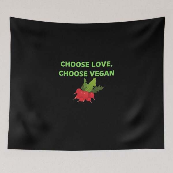 Item preview, Choose Love, Choose Vegan designed and sold by Artsbybree.