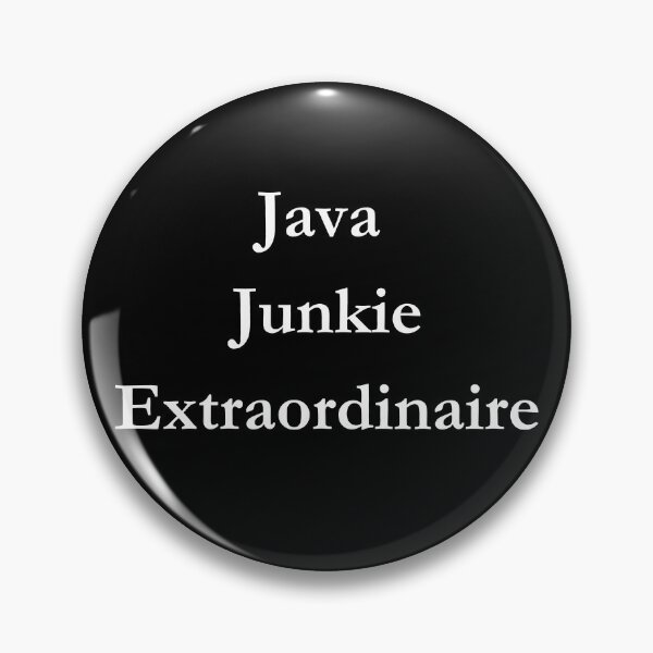 Item preview, Java  Junkie Extraordinaire Classic Black Tee designed and sold by GeekySexyCool.