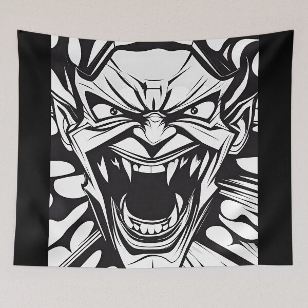Item preview, Black and White Scary Face designed and sold by UNK-Fatigues.