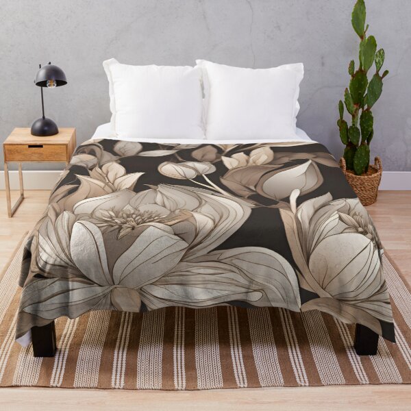 Item preview, Neutral Brown Flower Design  designed and sold by Urbanwraps.