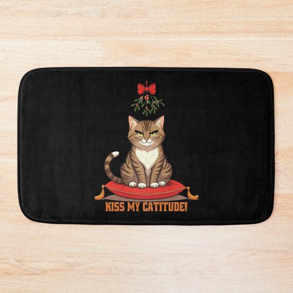 Item preview, Funny Christmas Sassy Cat Kiss My designed and sold by HolidayT-Shirts.