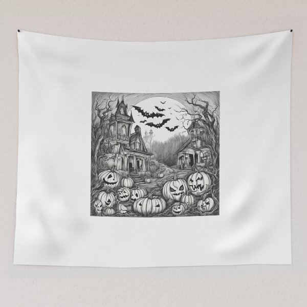 Item preview, Haunted pumpkin patch designed and sold by NicMacTees.