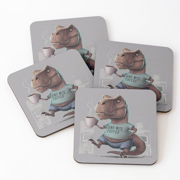Item preview, Dino-mite Coffe- funny T-Rex designed and sold by Lydyb-creations.