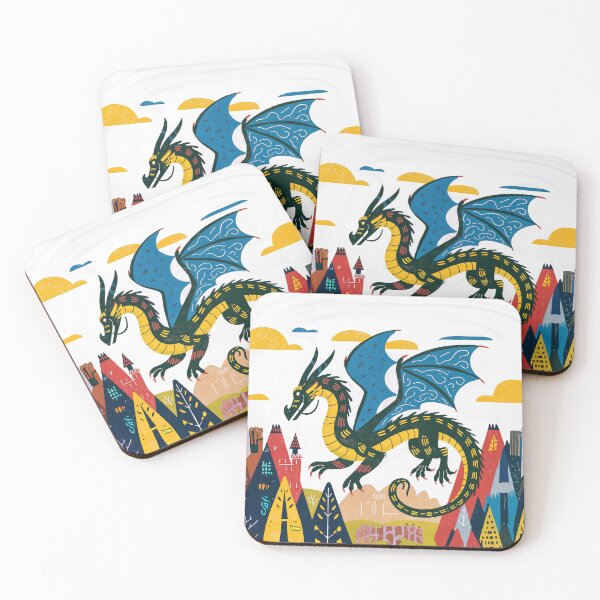 Item preview, MAGIC DRAGON MINIMALIST ART designed and sold by INNERHARMONY2.