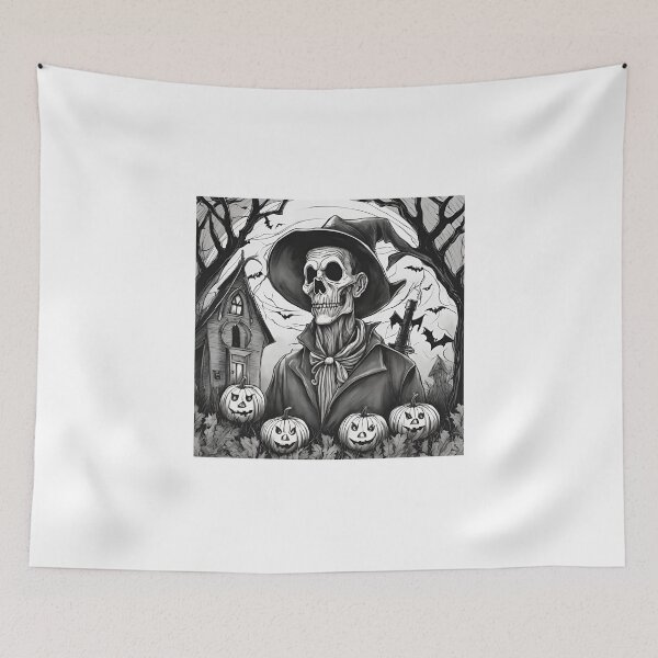 Item preview, Halloween ghoul drawing designed and sold by NicMacTees.