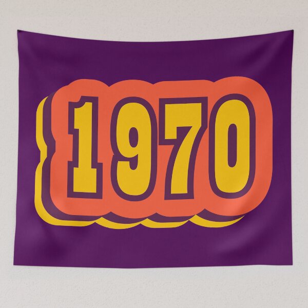 Item preview, 1970 Retro Typography, Vintage Birth Year Style designed and sold by ArtNoveltee.