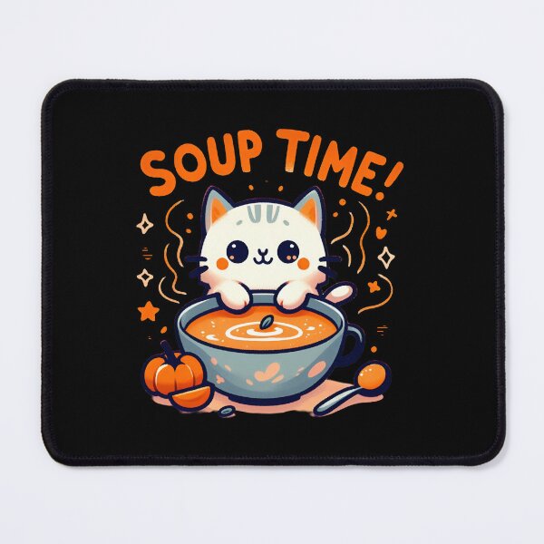 Item preview, Cat and Pumpkin Soup designed and sold by enbrata.