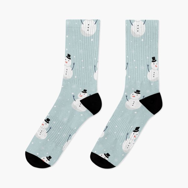 Item preview, Christmas Pattern With Snowmen and Snowflakes designed and sold by patteronia.
