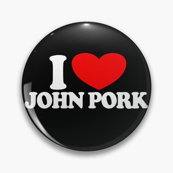 Item preview, I Love John Pork Red Heart John Pork Meme John Pork Gear designed and sold by DynamicDesign.